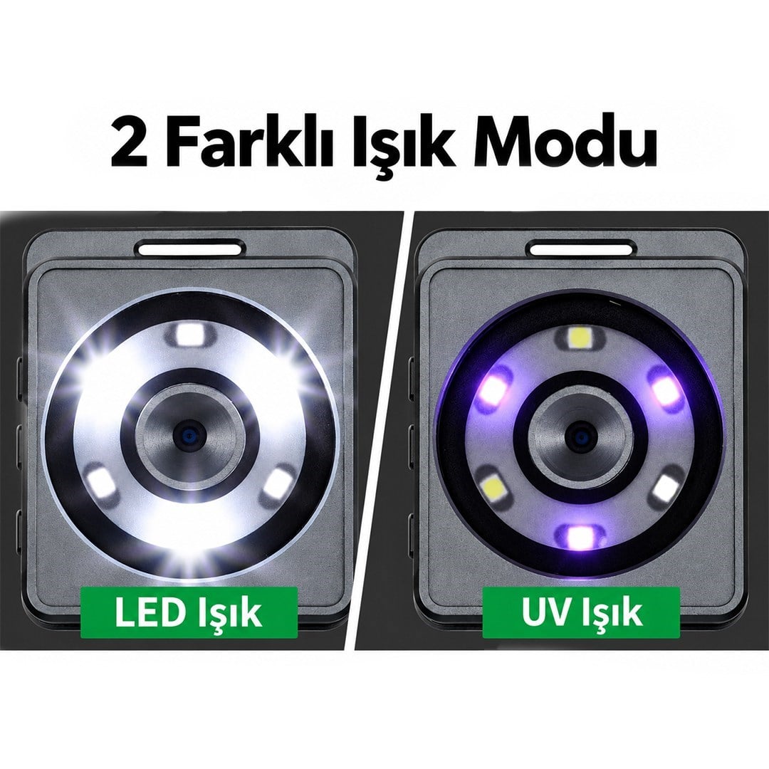 PowerMaster PM-37911 7X-12X-19X Büyütmeli Led Ve Uv Işıklı Taşınabilir Dijital İnceleme Mikroskobu