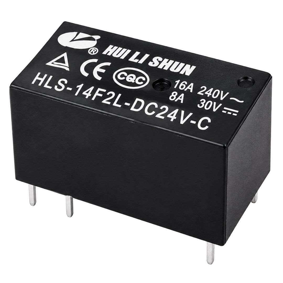 Powermaster PM-38756 HLS-14F2L-DC24V-C 24V DC 16A 240VAC 8 Pin PCB Güç Rölesi