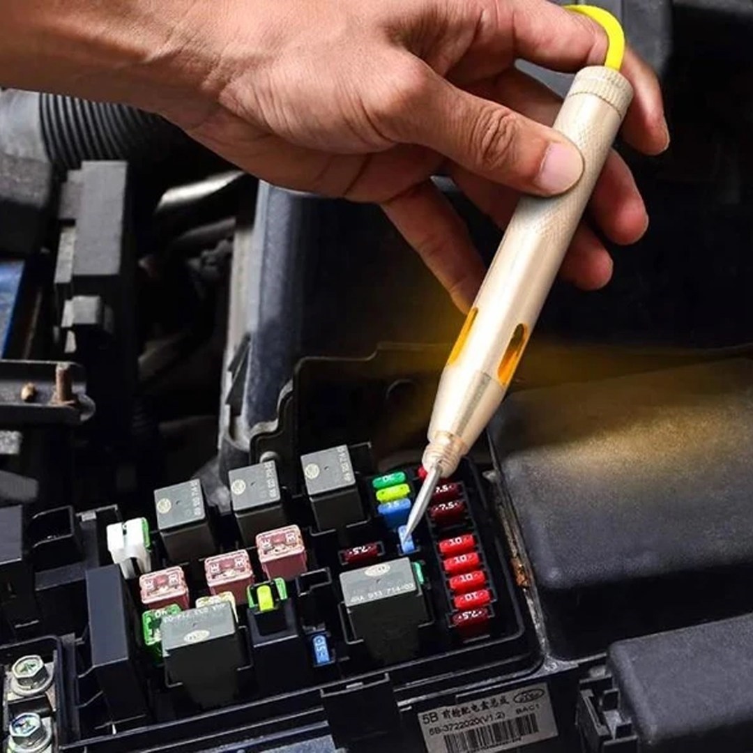 Powermaster PM-38818 Spiral Kablolu Kalem Tip Metal Voltaj Test Cihazı