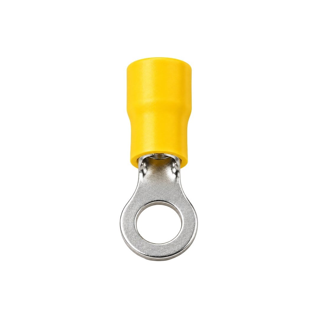 PowerMaster PM-39078 4-6mm2 Kesit 34x15x8mm Soket Sarı İzoleli Kablo Pabucu (100'lü Paket)