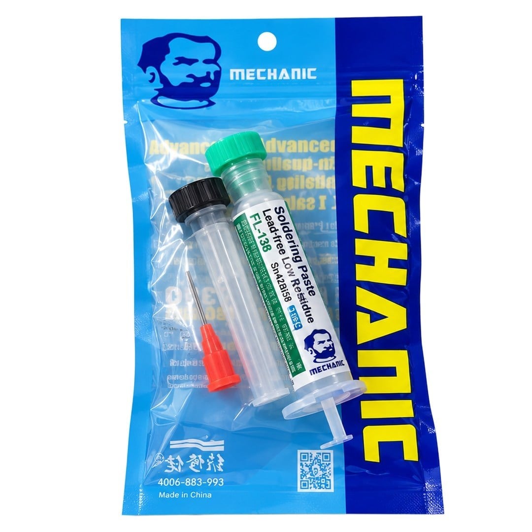 PowerMaster PM-39109 Mechanic FL-138 20G 138C Düşük Sıcaklık Şırınga Krem Lehim Pastası