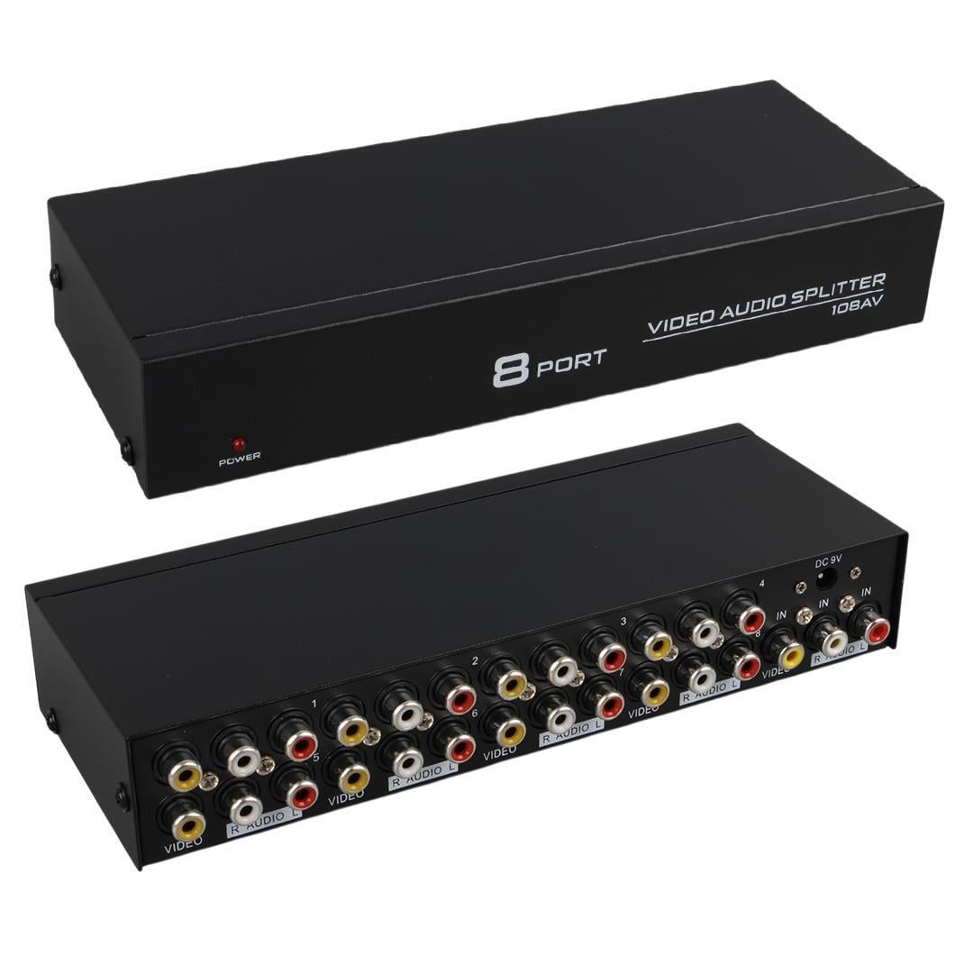 PowerMaster PM-4832 8 Port Video Stereo Audio Dağıtıcı Çoğaltıcı 1024X768-85HZ