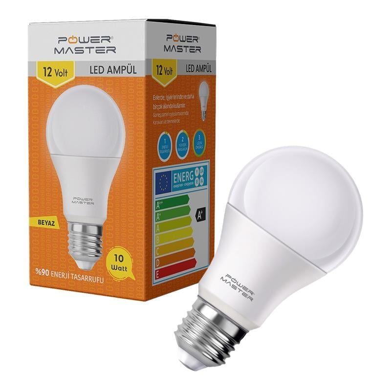 Powermaster PMLED-12 10 Watt 12 Volt 6500K Led Ampul