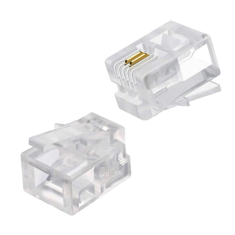 Powermaster RJ11 Telefon Soketi 6P/2C (100 Adet)