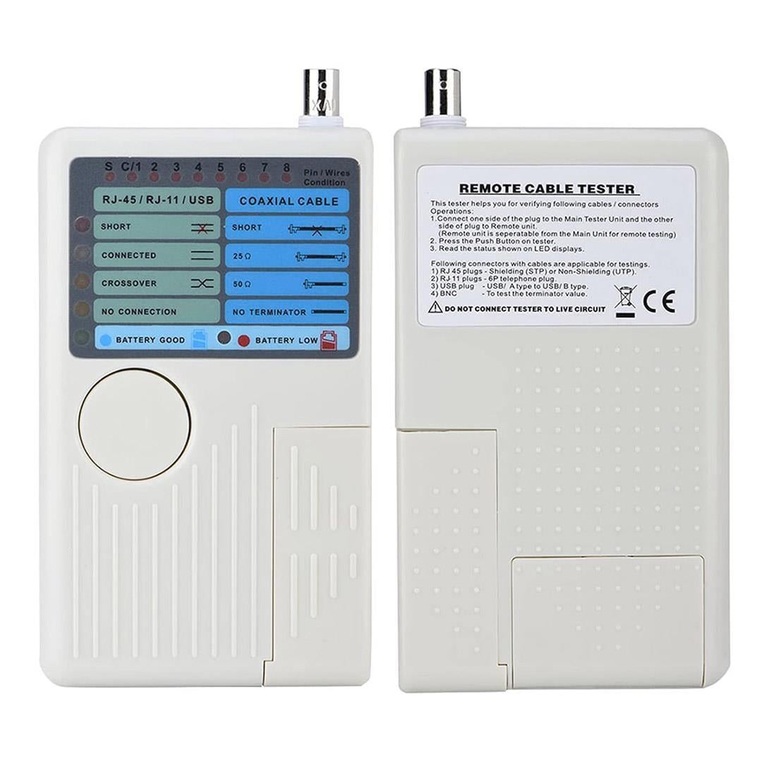 Powermaster Rj11+Rj45+Usb+Bnc Kablo Test Cihazı PM-20629