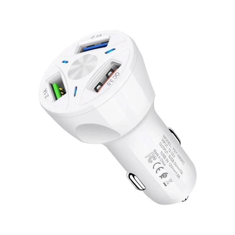 Powermaster TE-091 3xUSB 3.0 Çakmaklık Hızlı Araç Şarj Cihazı