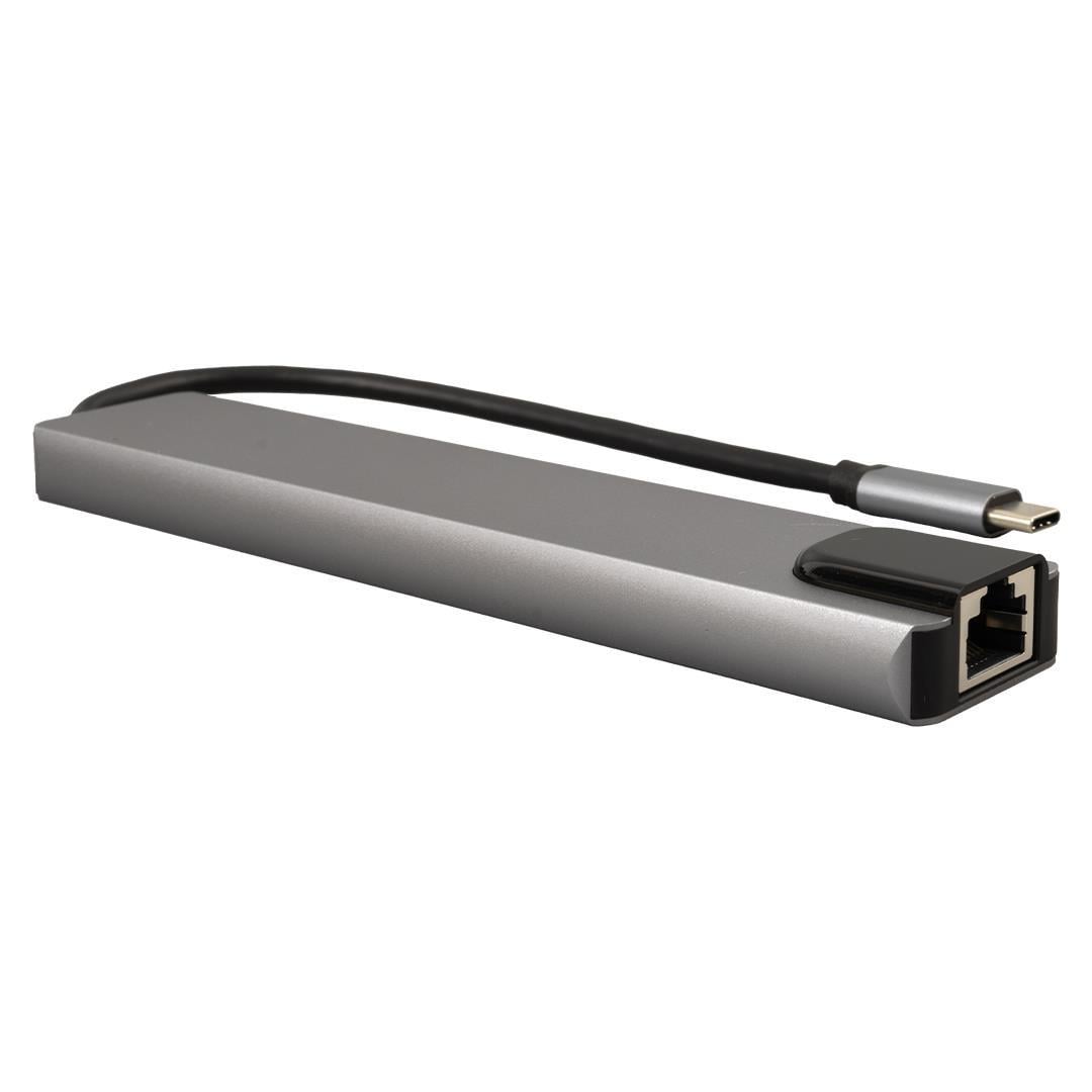 Powermaster Type-C 8in1 HDMI Çok Fonksiyonlu USB 3.0 Dock Station (Macbook - PC - Playstation - Xbox)