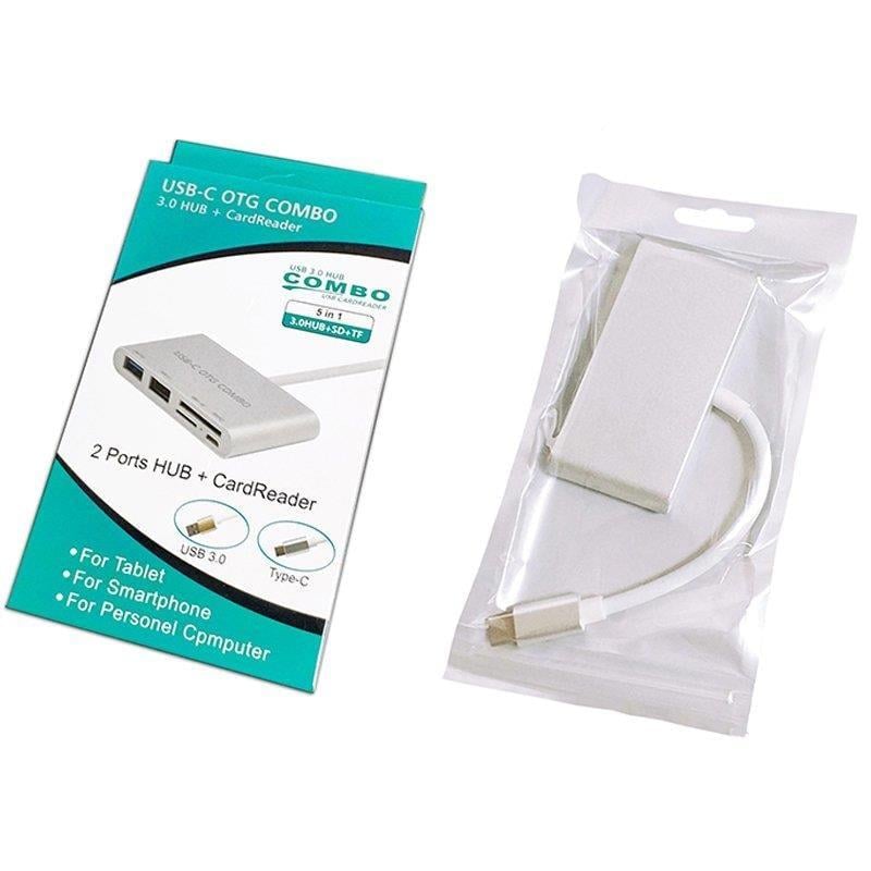 Powermaster USB Type-C Otg Combo Usb 3.0 Hub+Kart Okuyucu