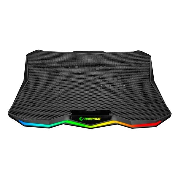 Rampage AD-RC8 SHOWY Siyah 180mm Fan 15''-17'' RGB Işıklı Notebook Soğutucu Stand