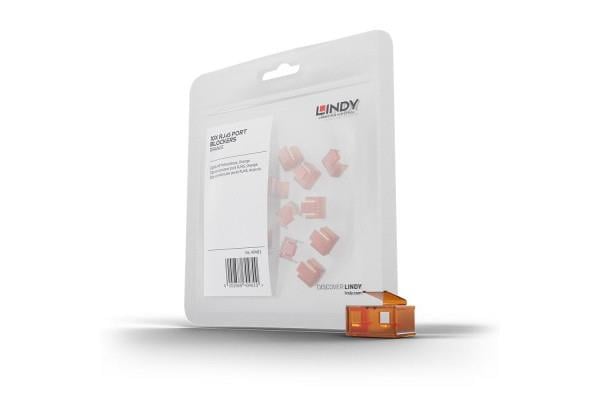 RJ-45 Port Kilidi (Anahtar Hariç) – 20’li Paket, Turuncu Renk<br>
20 x RJ-45 Port Blockers (without key), Orange