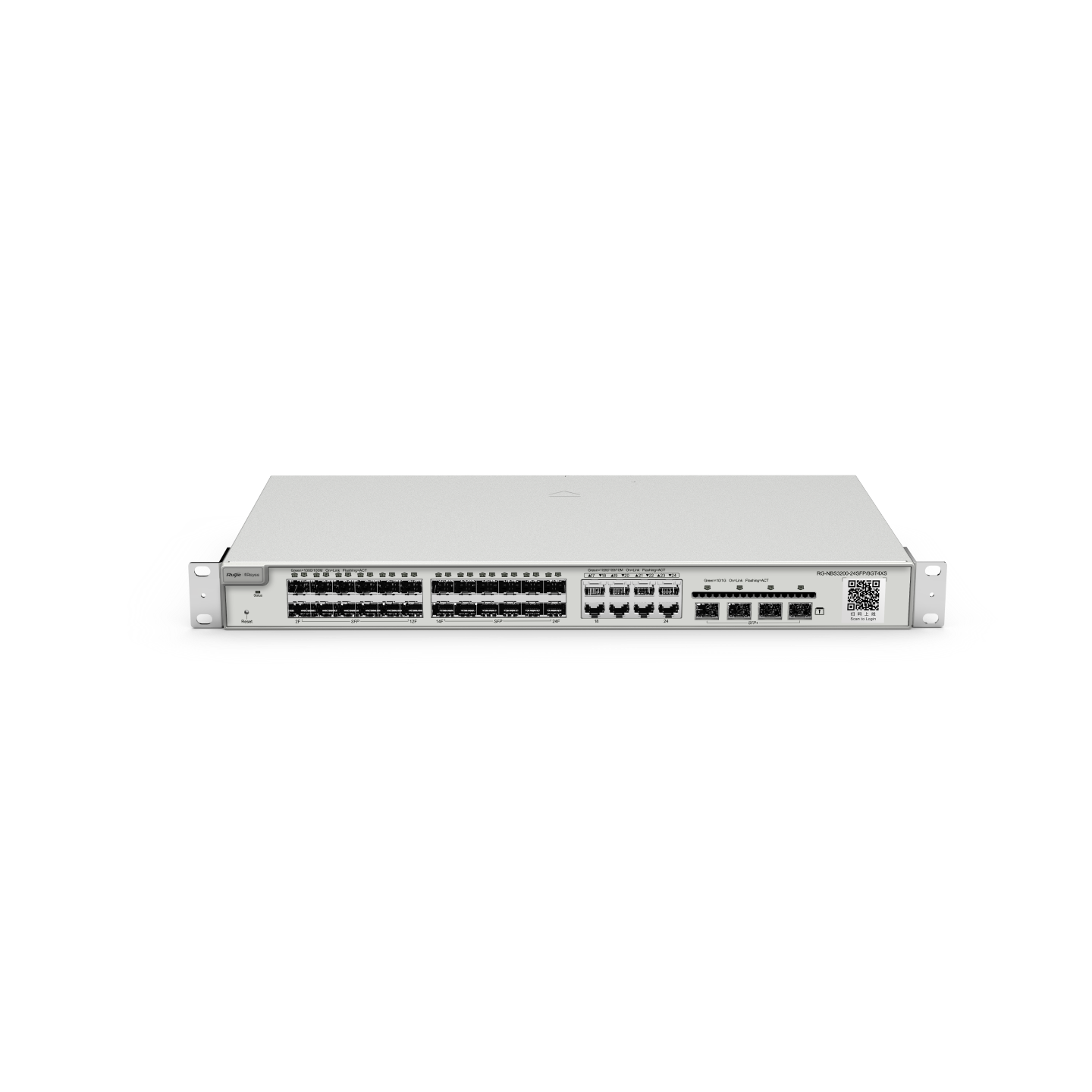 RUIJIE 24port GIGABIT 24X SFP / 4X 10GbE Yönetilebilir Switch RG-NBS3200-24SFP/8GT4XS