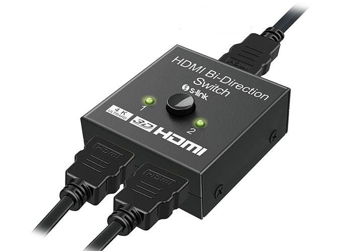 S-LINK SL-LU613 2 Port HDMI Çift Yönlü Çoklayıcı Adaptör