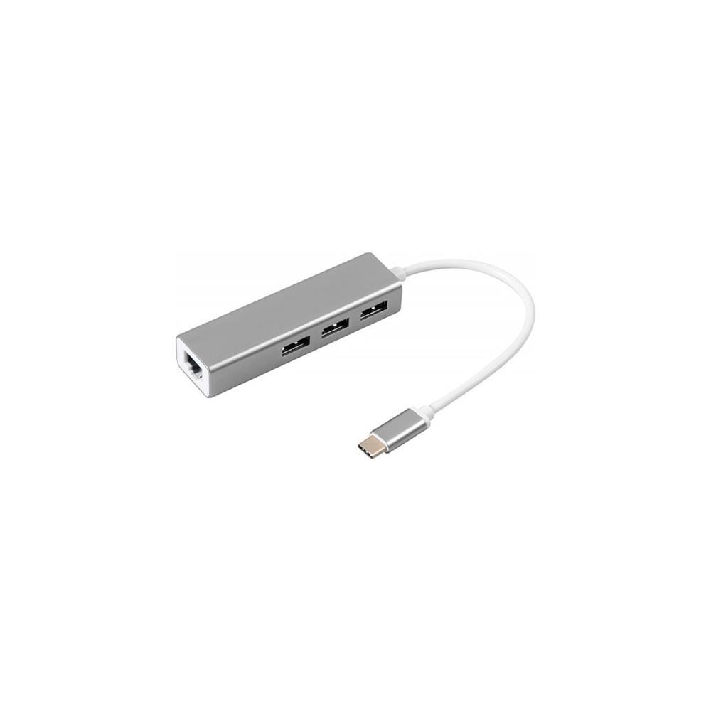S-LİNK SL-UTY1010 Çevirici Adaptör 4 İn 1 Type-C To Usb 3.0 RJ45