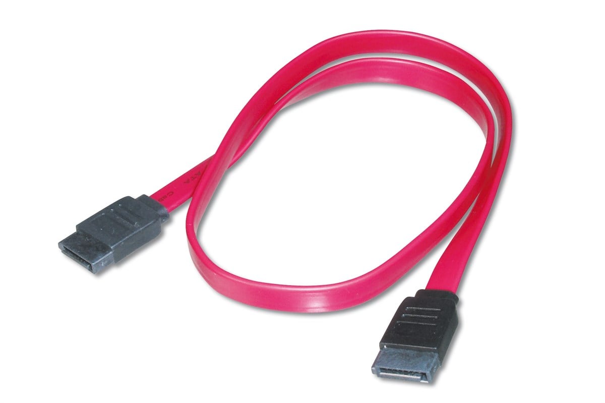 SATA Bağlantı Kablosu, SATA 7pin Dişi - SATA 7pin Dişi, zırhsız, AWG26, 0.50 metre

