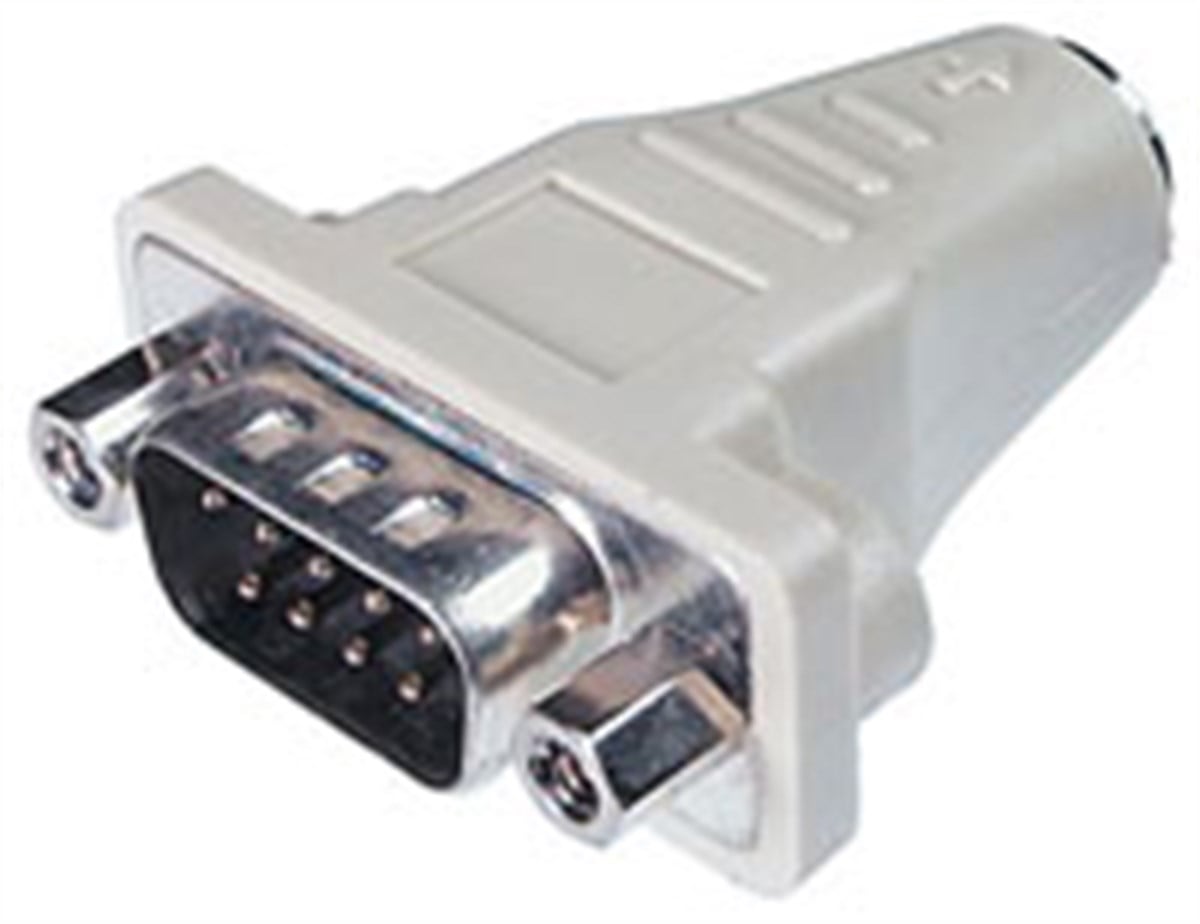 Seri <-> PS/2 Mouse Adaptörü, DB9 erkek / MiniDIN6 erkek