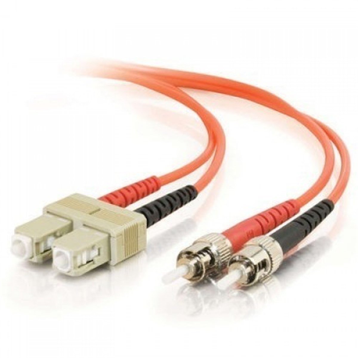 ST-SC Fiber Optik Patch Kablo, 2 metre, Multimode, Duplex, 62.5/125