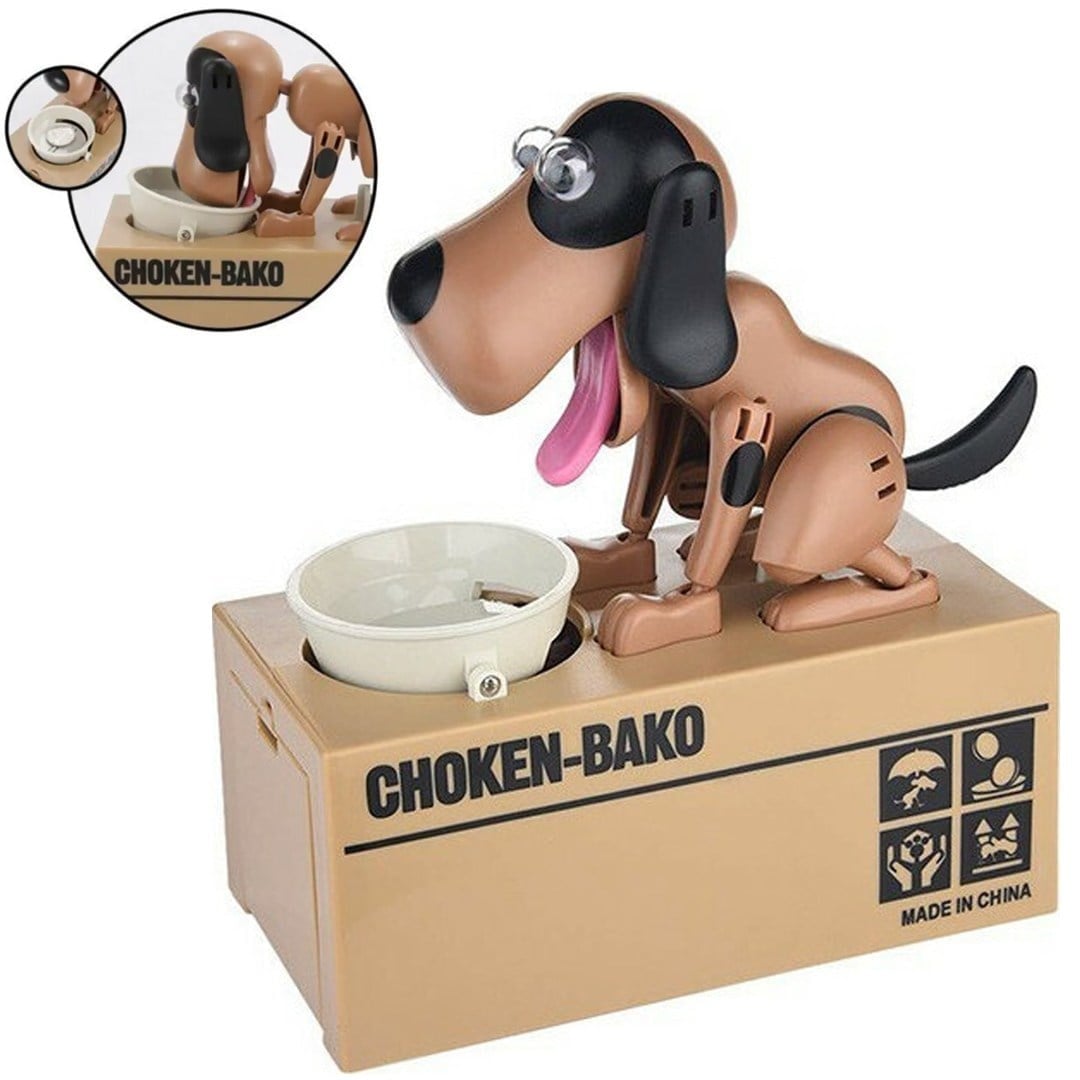 Sunup SN-14320 Sensörlü Para Yiyen Köpek Model Bozuk Para Kumbarası