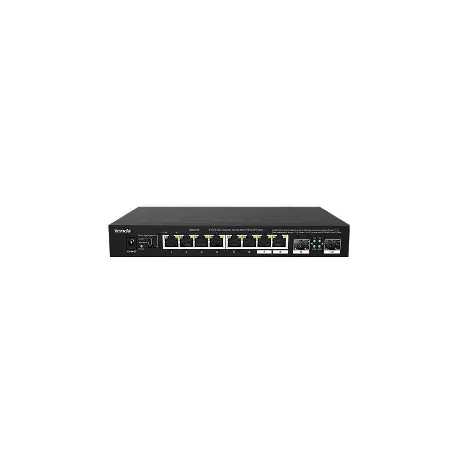 TENDA TEM2010F 8 PORT 10/100/1000/2.5G 2 X SFP YONETILEBILIR DESKTOP SWITCH
