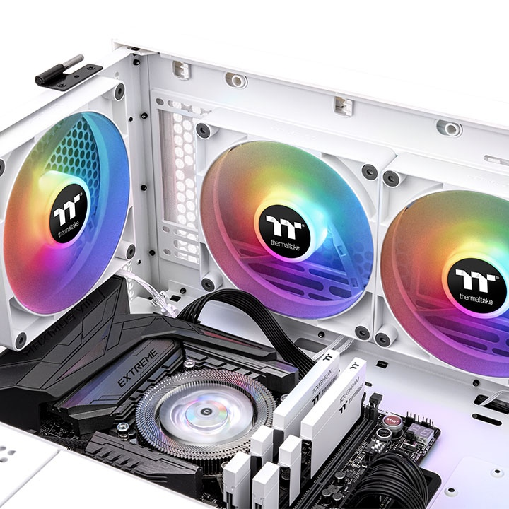 THERMALTAKE 120MM CT120 CL-F153-PL12SW-A ARGB Beyaz Kasa Fanı 2'li Set