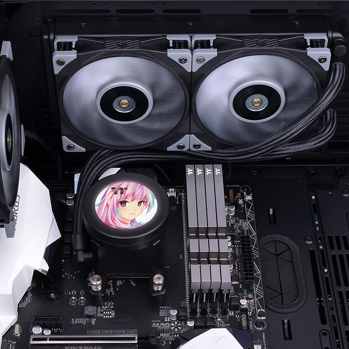 THERMALTAKE 240MM LCD TOUGHLIQUID ULTRA 240 CL-W322-PL12GM-B RGB AM4-1700p Sıvı Soğutmalı İşlemci Fanı