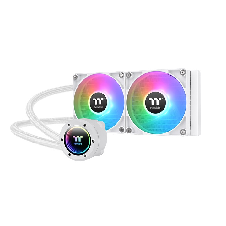 THERMALTAKE 240MM TH240 CL-W364-PL12SW-A ARGB AM5-1851p Sıvı Soğutmalı İşlemci Fanı Beyaz