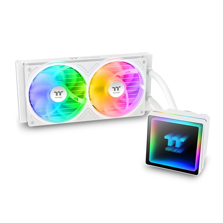 THERMALTAKE 240MM TH240 v3 CL-W467-PL12SW-A AM5-1851p Sıvı Soğutmalı İşlemci Fanı Beyaz