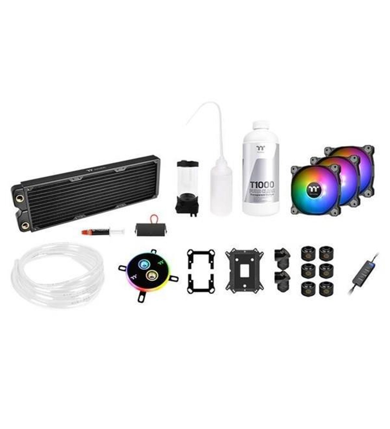THERMALTAKE 360MM Pacific C360 DDC CL-W253-CU12SW-A ARGB Fanlı, Soft Tube, Custom Sıvı Soğutma Kiti (AM4, LGA2066)
