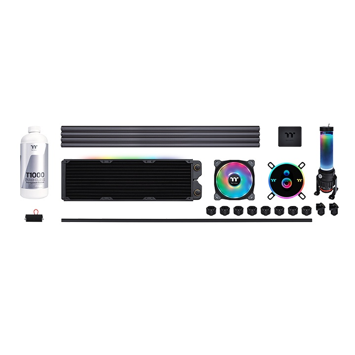 THERMALTAKE 360MM PACIFIC CL360 D5 CL-W259-CU00SW-A RGB Hard Tube, Custom Sıvı Soğutma Kiti (AM4, LGA2066)