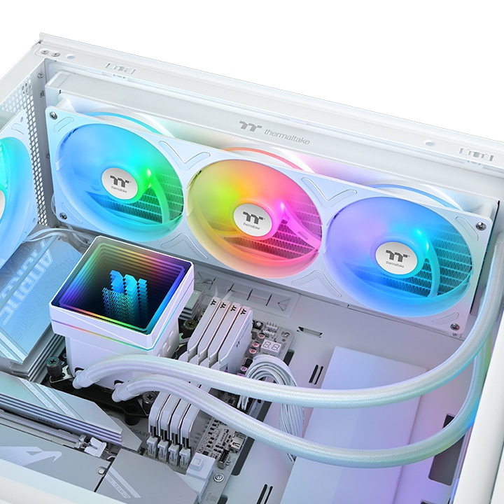 THERMALTAKE 360MM TH360 v3 CL-W468-PL12SW-A AM5-1851p Sıvı Soğutmalı İşlemci Fanı Beyaz