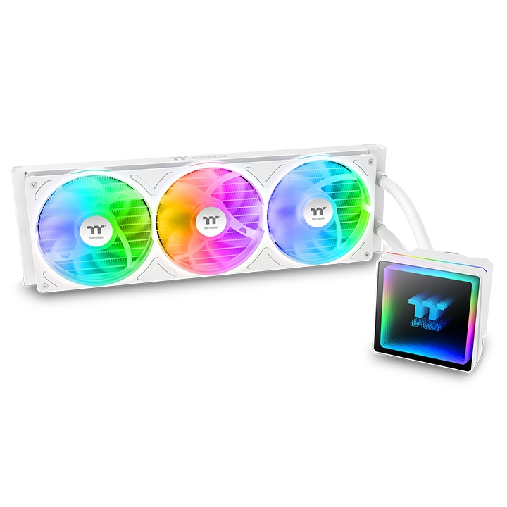 THERMALTAKE 360MM TH360 v3 CL-W468-PL12SW-A AM5-1851p Sıvı Soğutmalı İşlemci Fanı Beyaz