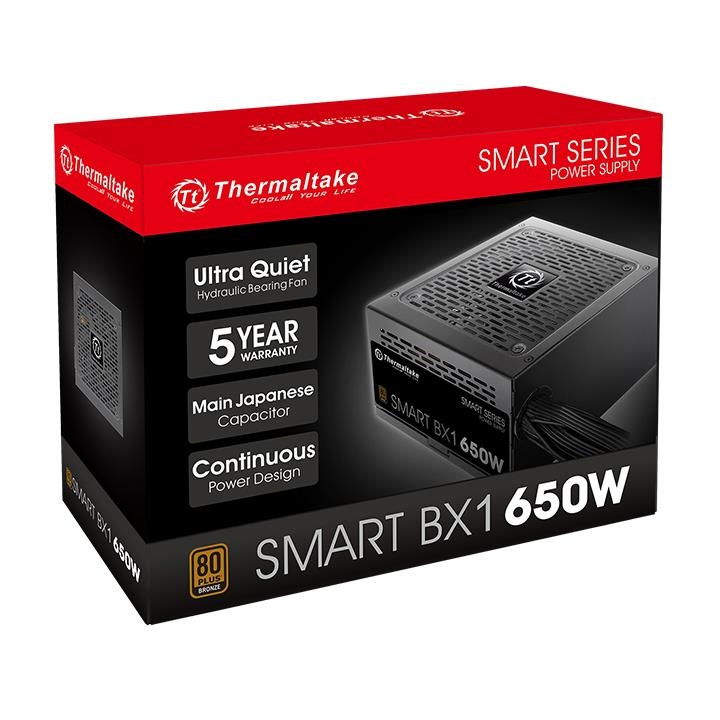 THERMALTAKE 650W 80+ Bronze Smart BX1 PS-SPD-0650NNSABE-T Power Supply