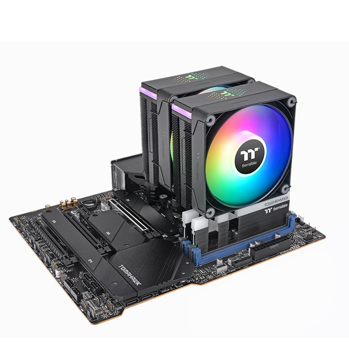 THERMALTAKE ASTRIA 600 BLACK CL-P121-CA12SW-A ARGB AM5-1851p Hava Soğutmalı Dual İşlemci Fanı