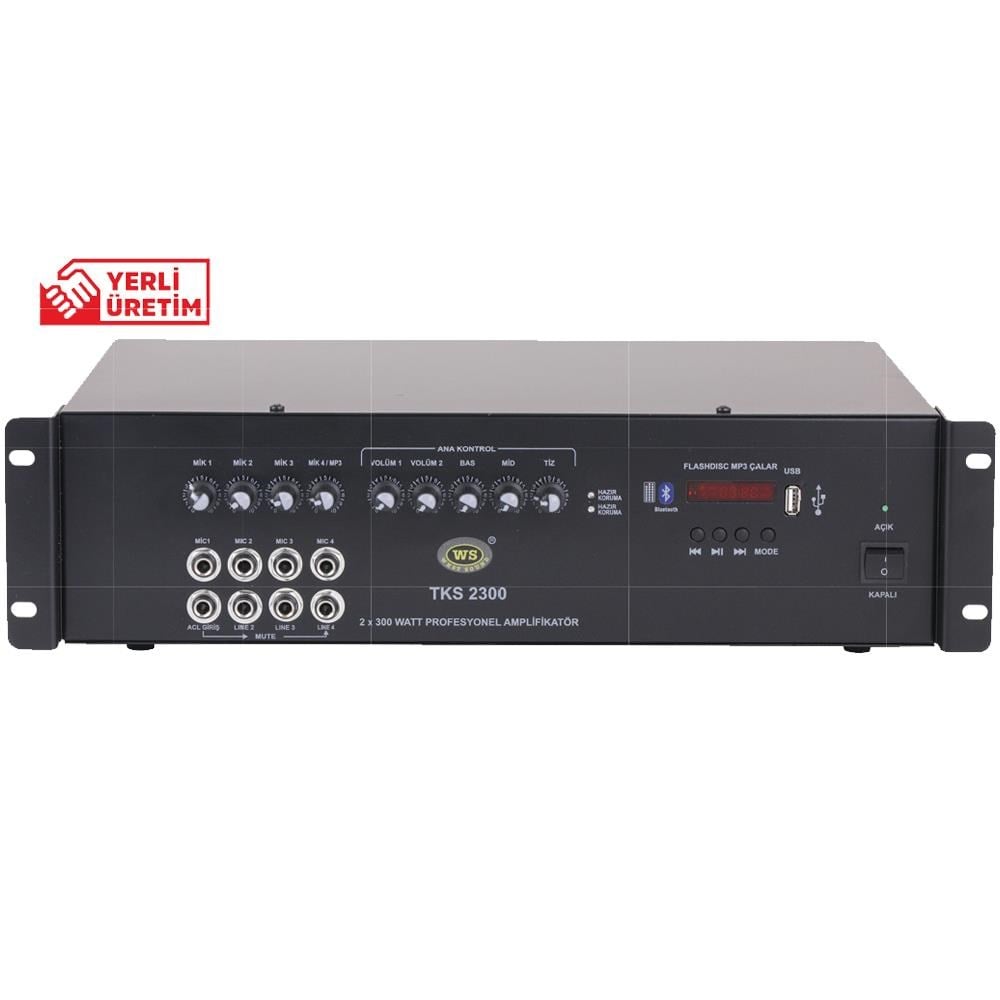 TKS-2300 ÖNCELİK GİRİŞLİ MİKSER AMPLİFİKATÖR