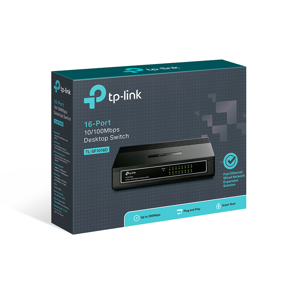 TP-LINK 16port  10/100 Yönetilemez Switch TL-SF1016D