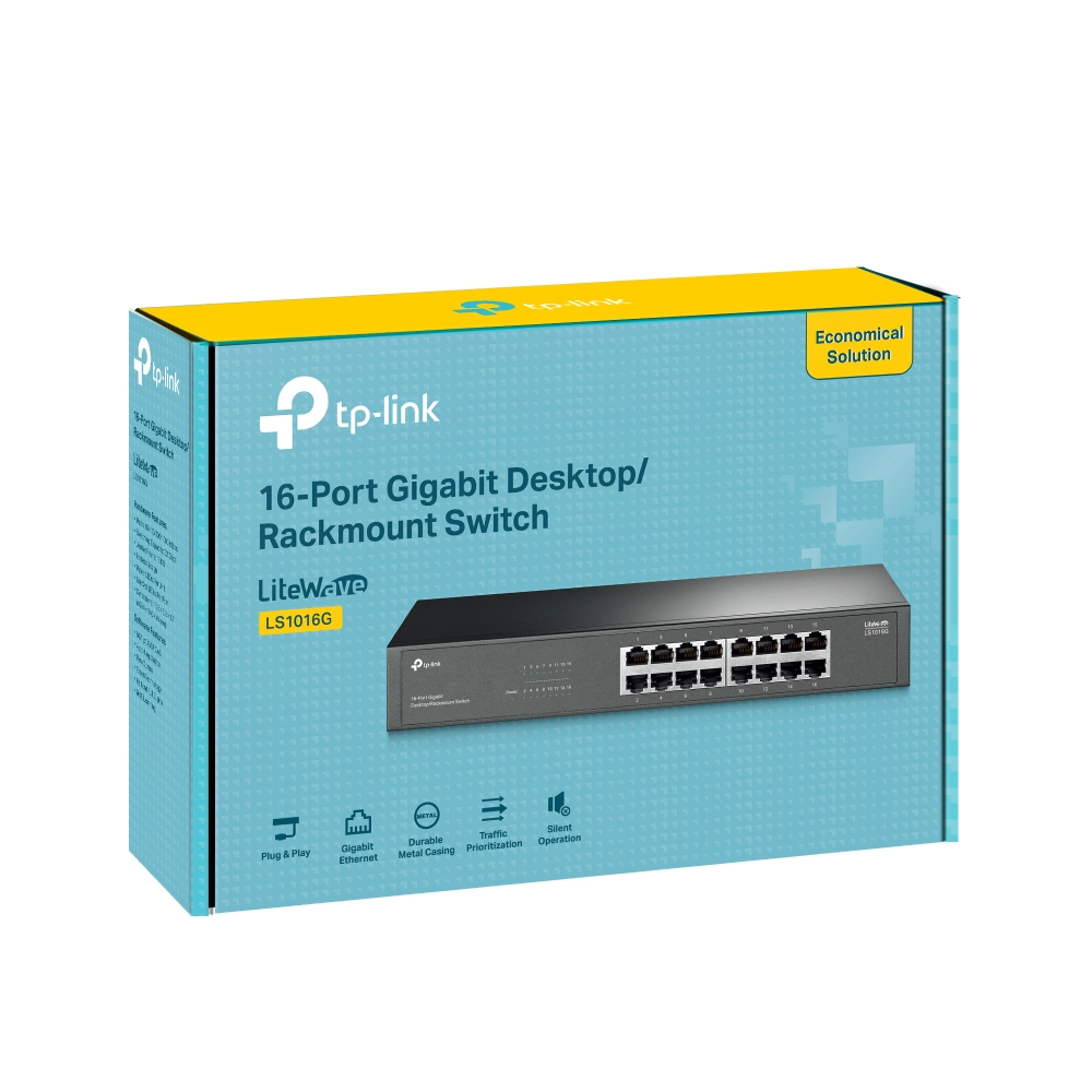 TP-LINK 16port Gigabit Yönetilemez Switch LS1016G