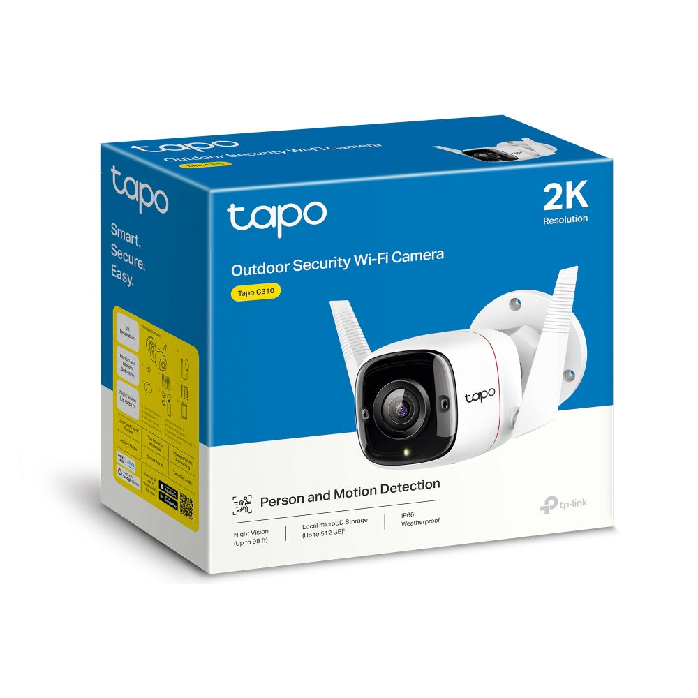 TP-LINK 2MP Bullet Wıfı Kablosuz Pilli Dış Mekân IP Kamerası Tapo C400