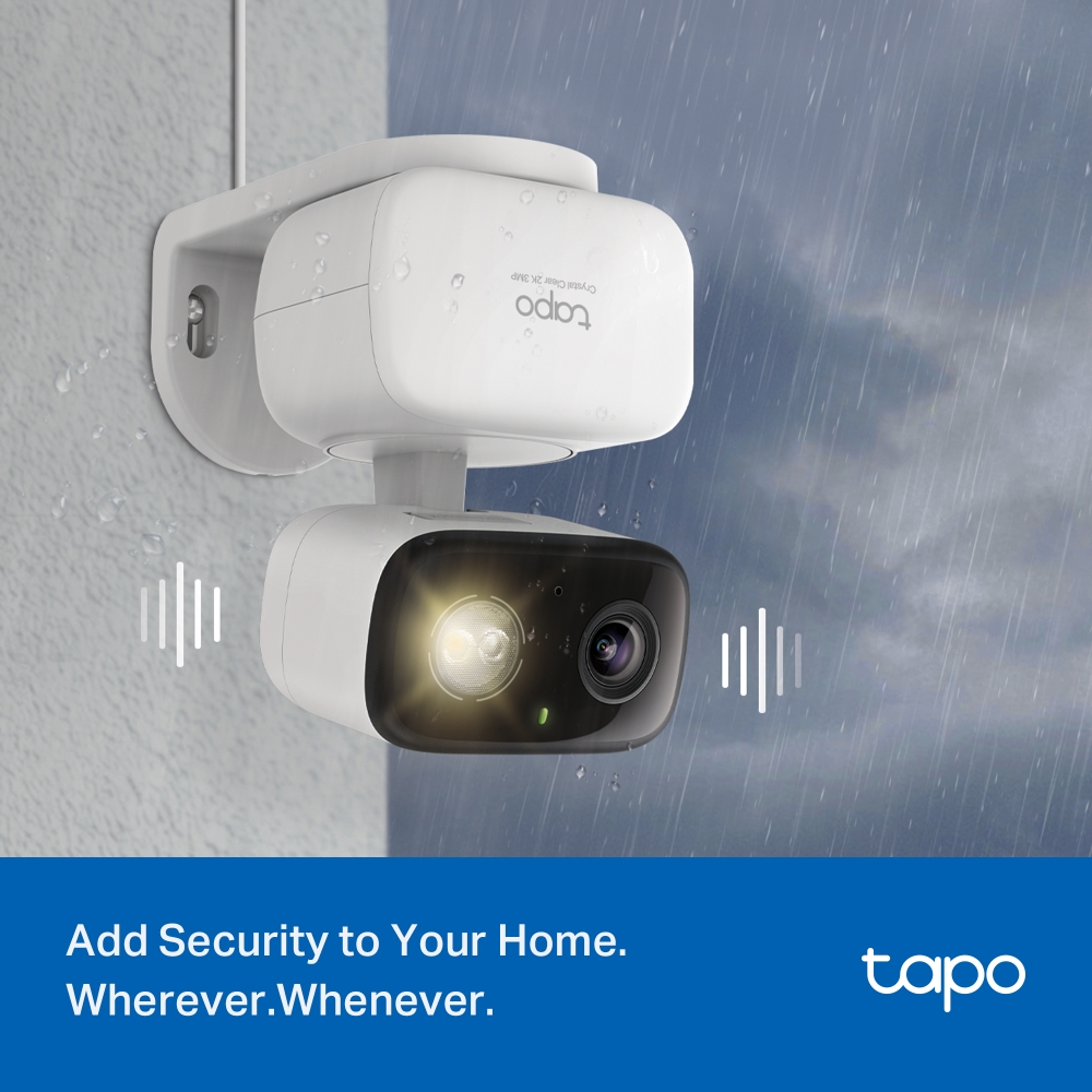 TP-LINK 3MP 4MM WIFI Kablosuz Pan/Tilt İç-Dış Mekan IP Kamera TAPO C216