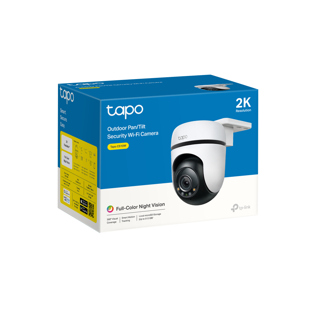 TP-LINK 3mp PT 3.9mm Wıfı Kablosuz Pan-Tilt IP Kamera Tapo C510W