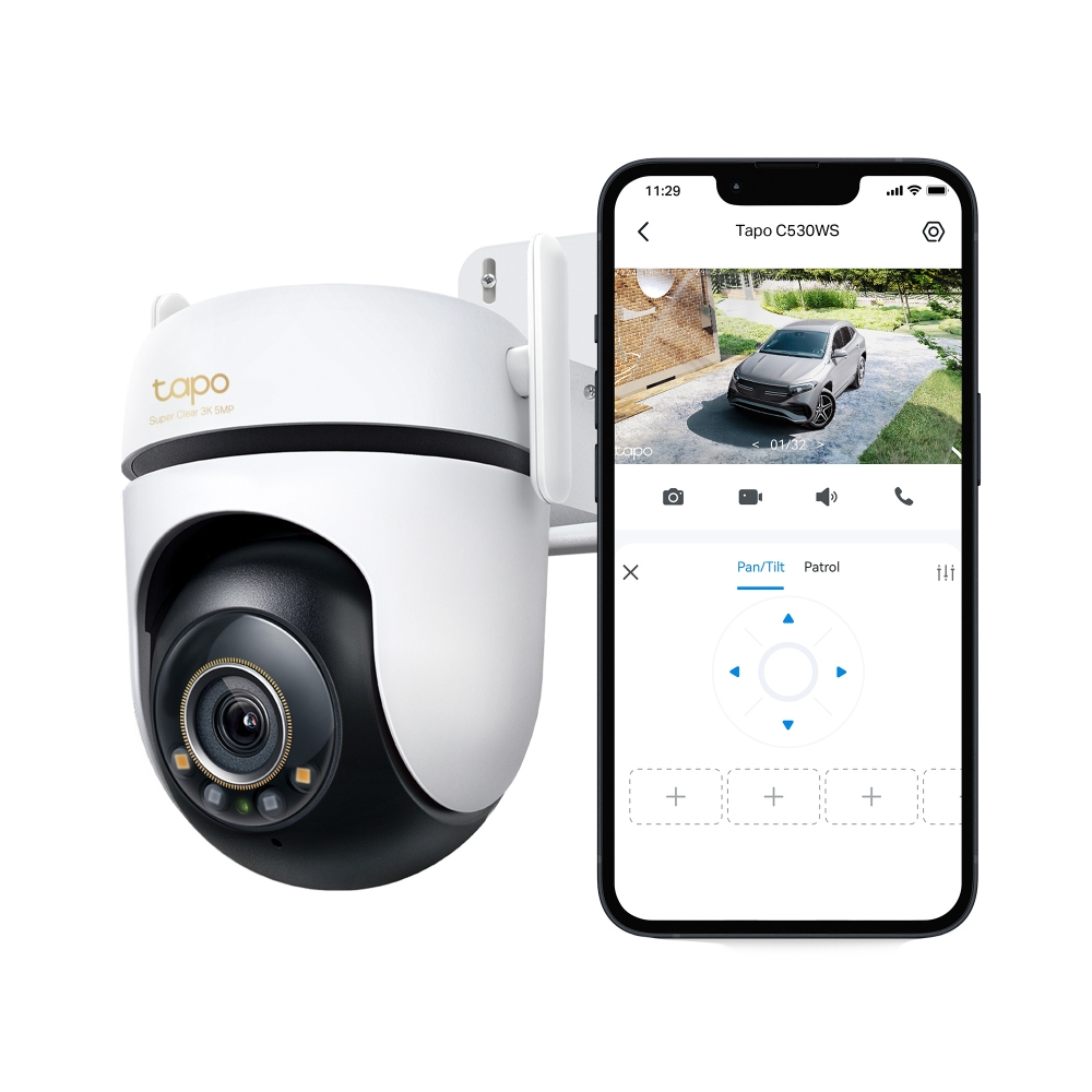 TP-LINK 5MP Speed Dome 4MM WIFI Kablosuz Pan-Tilt IP Kamera TAPO-C530WS