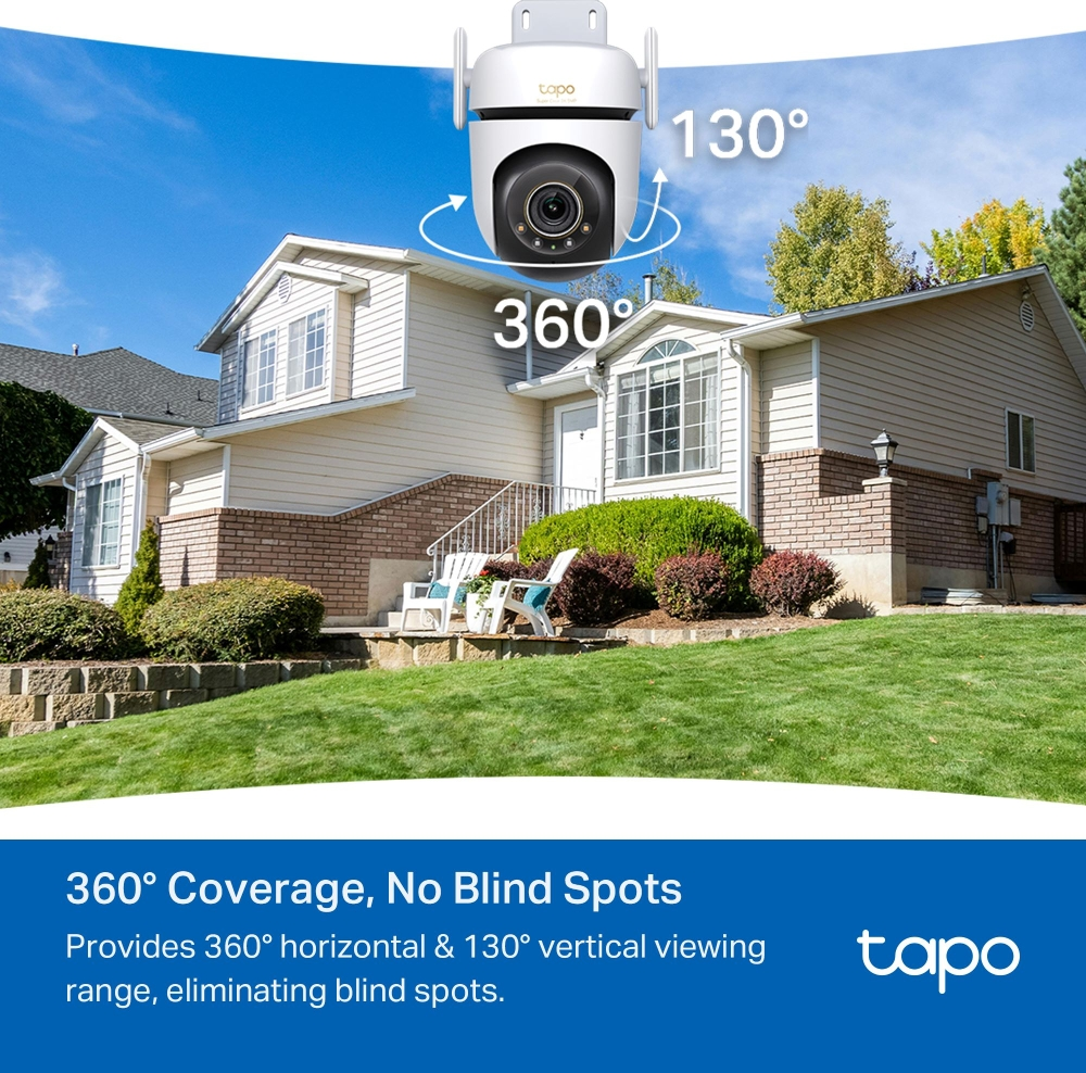 TP-LINK 5MP Speed Dome 4MM WIFI Kablosuz Pan-Tilt IP Kamera TAPO-C530WS