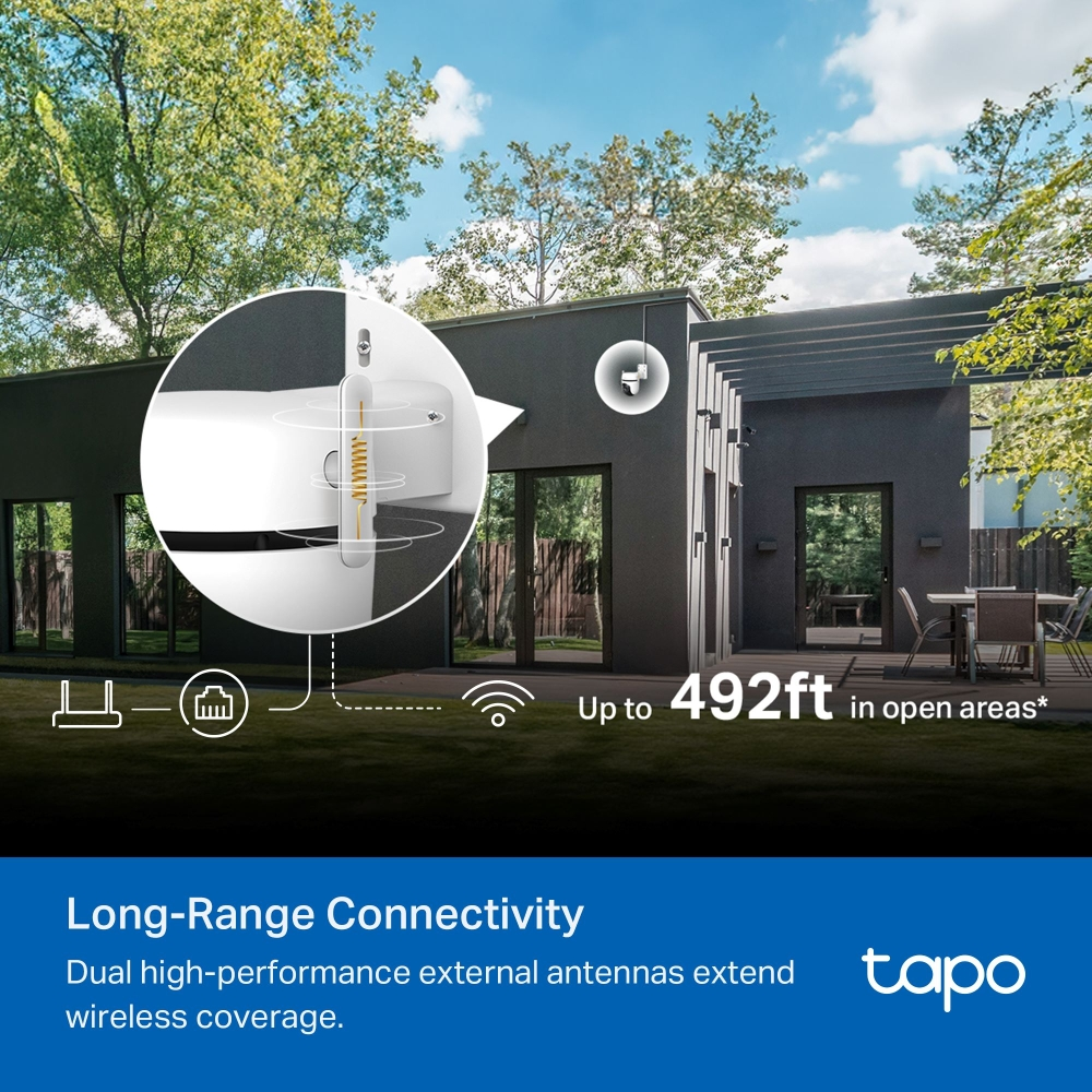 TP-LINK 5MP Speed Dome 4MM WIFI Kablosuz Pan-Tilt IP Kamera TAPO-C530WS
