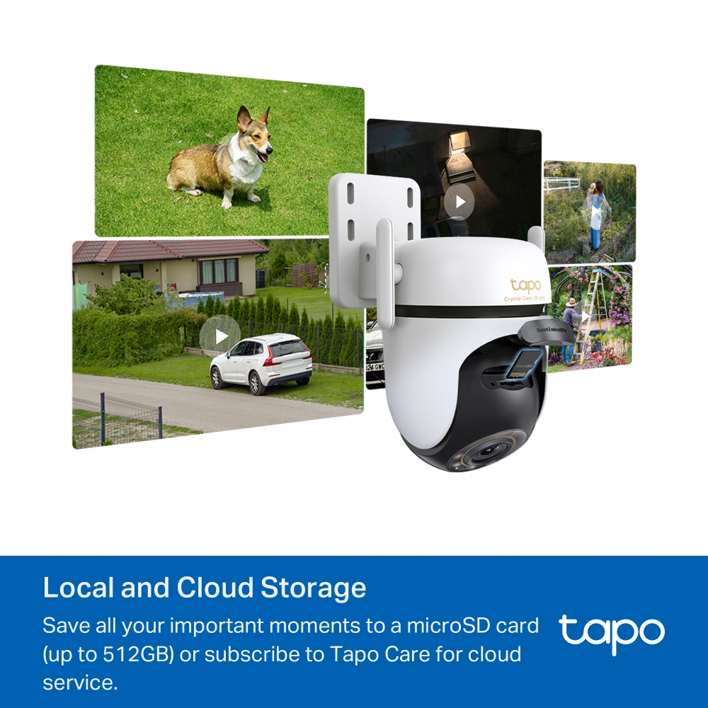 TP-LINK 5MP Speed Dome 4MM WIFI Kablosuz Pan-Tilt IP Kamera TAPO-C530WS