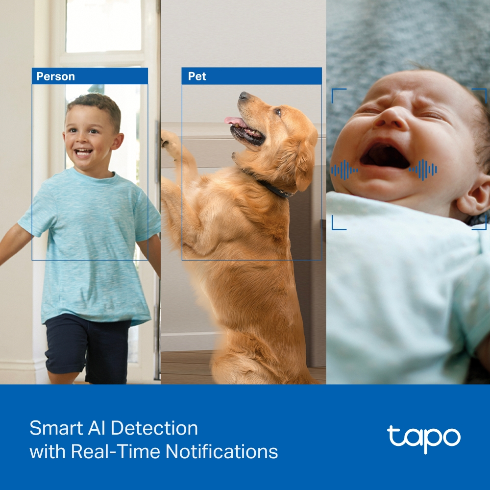 TP-LINK 8MP 4MM WIFI Kablosuz Pan/Tilt IP Kamera Tapo C250