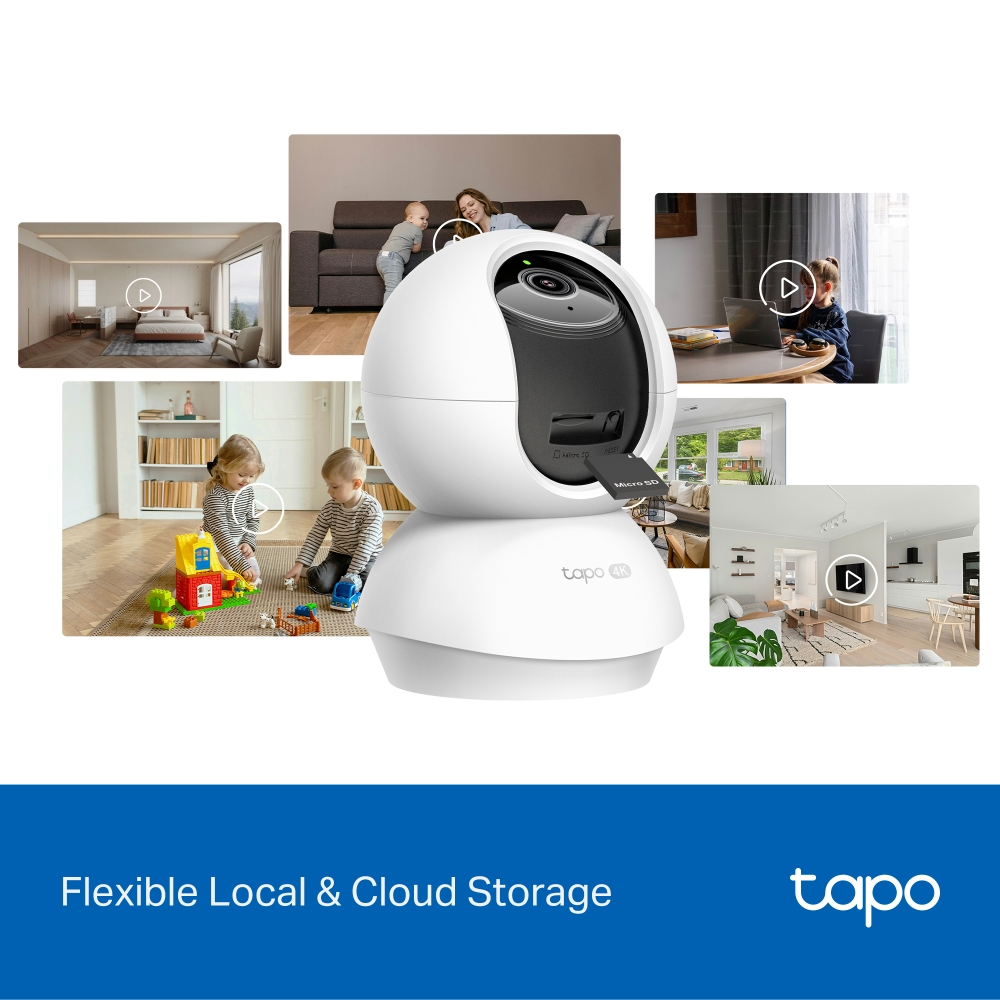 TP-LINK 8MP 4MM WIFI Kablosuz Pan/Tilt IP Kamera Tapo C250
