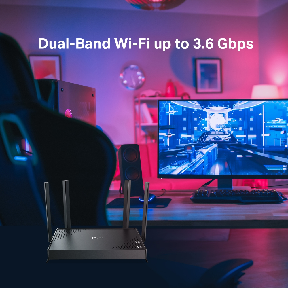 TP-LINK Archer BE220 Wıfı7 BE3600 Ev Ofis Tipi Router
