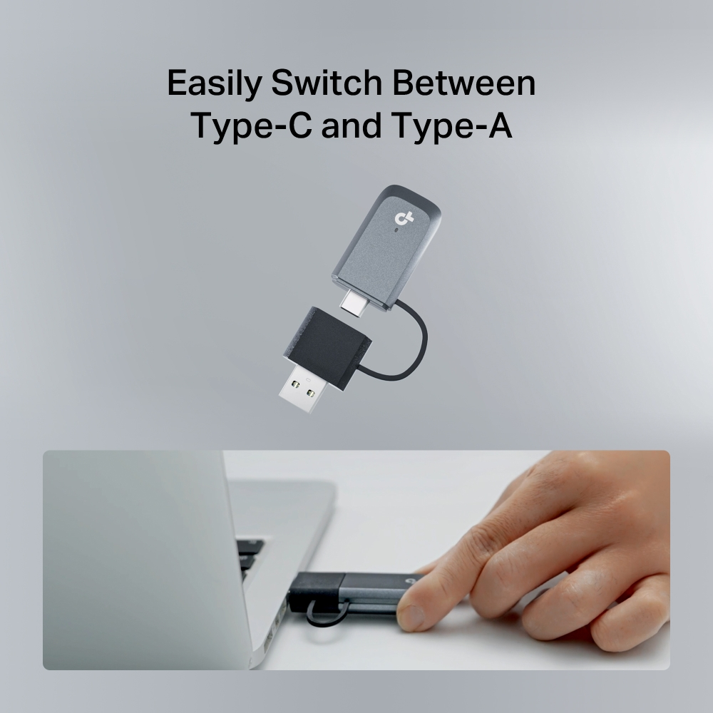 TP-LINK ARCHER TBE400U WIFI7 BE6500 Üç Bant Usb Kablosuz Ağ Adaptörü