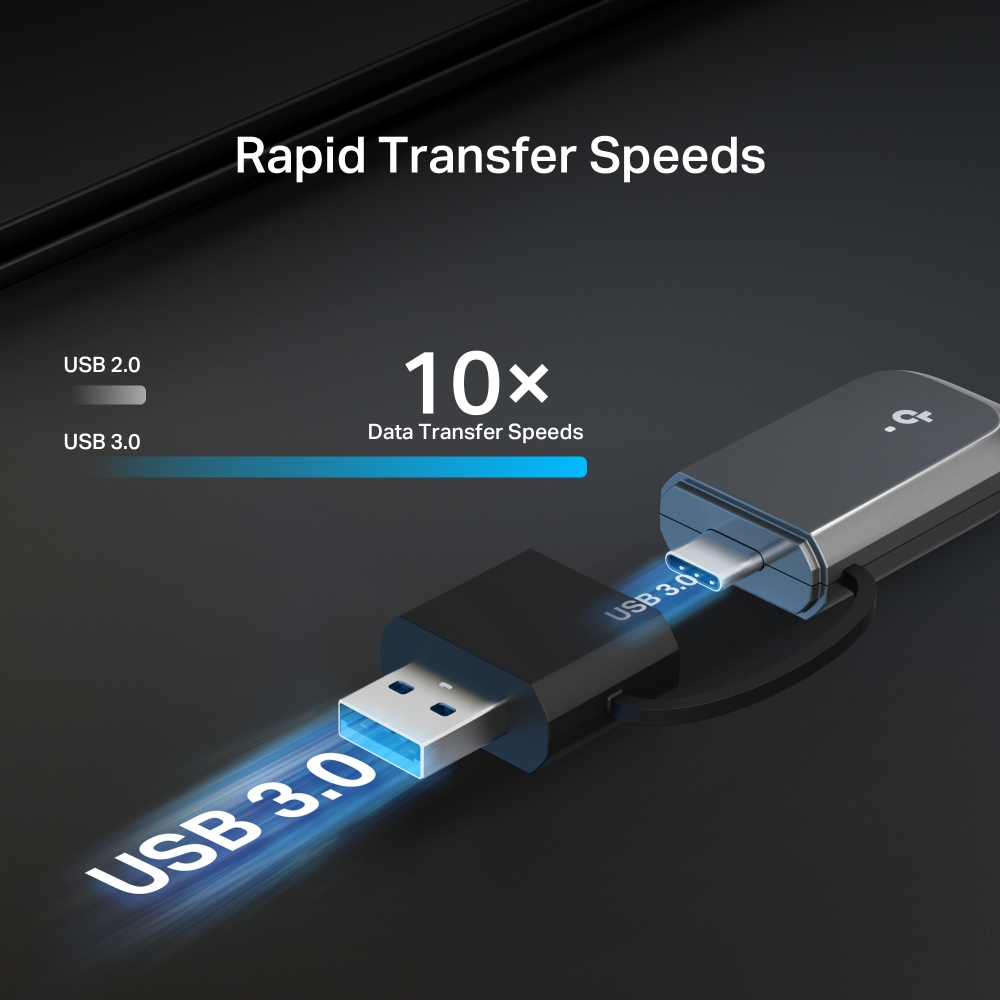TP-LINK ARCHER TBE400U WIFI7 BE6500 Üç Bant Usb Kablosuz Ağ Adaptörü