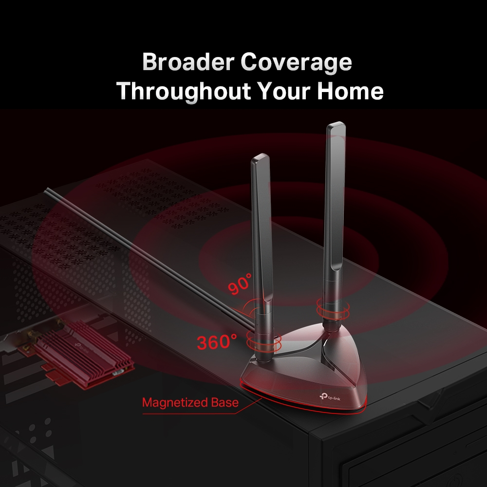 TP-LINK Archer TX3000E AX3000 Wi-Fi 6 Bluetooth 5.0 PCIe Kablosuz Adaptör