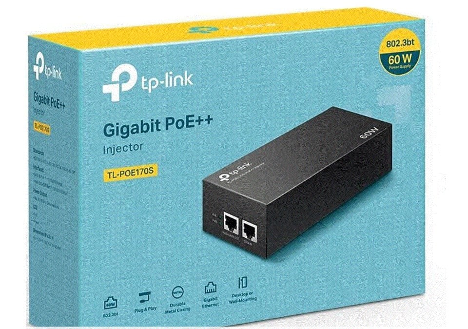 TP-LINK OMADA TL-POE170S 2 Port Gigabit 60W Passive PoE Adaptör