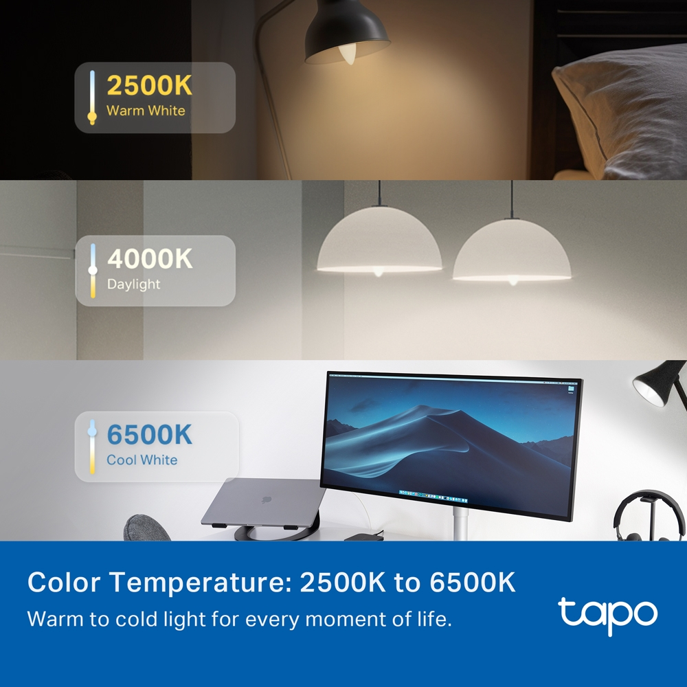 TP-LINK Tapo L430C Akıllı Wi-Fi Mum Ampul Çok Renkli - E14